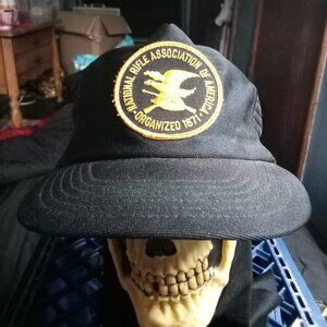 Vintage National Rifle Association Patch Snap Trucker Hat Cap